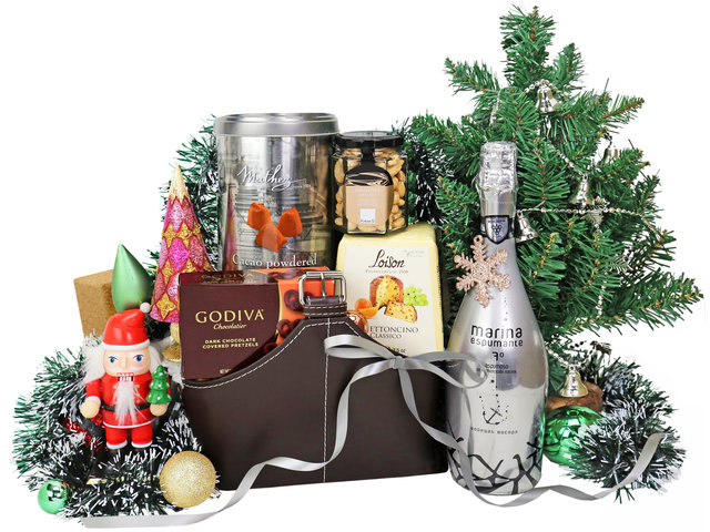 Christmas Gift Hamper - Christmas Fancy Wine Gift Hamper XC12 - XH1106A5 Photo