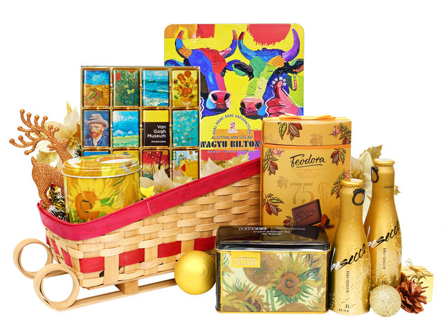 Christmas Gift Hamper - Christmas colorful Hampers  FH234 - XH1107A4 Photo