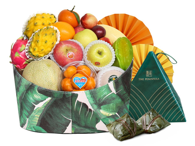 Dragon Boat Festival Duanwu - Dragon Boat Festival HK Peninsula Rice Dumpling Fruit Hamper DB11 - DBFP2301 Photo