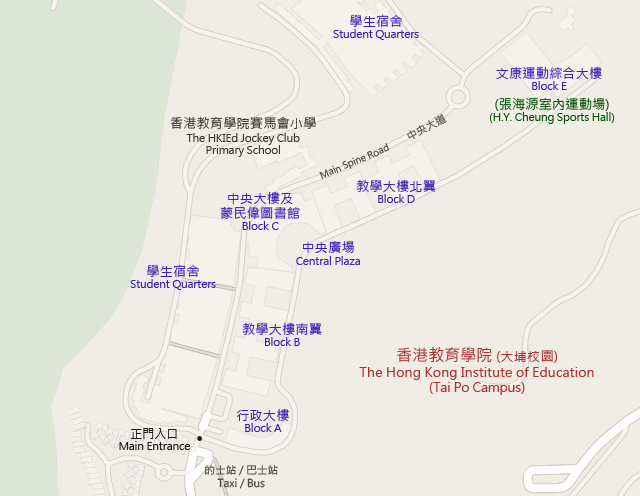 香港教育大学地图