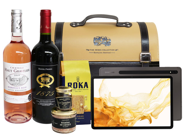 Wine n Food Hamper - Galaxy Tab S8 Mobile Tablet Hamper SS03 - FDG0607A3 Photo